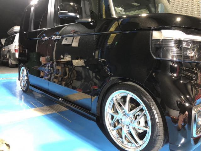 ホンダ　Ｎ－ＢＯＸ　カスタム　預かり　TEIN車高調　取付