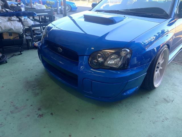 スバル　インプレッサ　WRX　STI　GDB　GDA　涙目　リップスポイラー取付　栃木県　宇都宮市　日光市　さくら市
氏家　鹿沼市