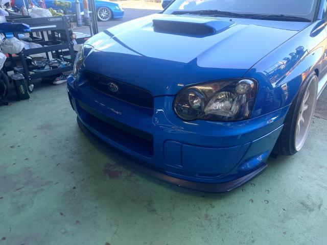 スバル　インプレッサ　WRX　STI　GDB　GDA　涙目　リップスポイラー取付　栃木県　宇都宮市　日光市　さくら市
氏家　鹿沼市