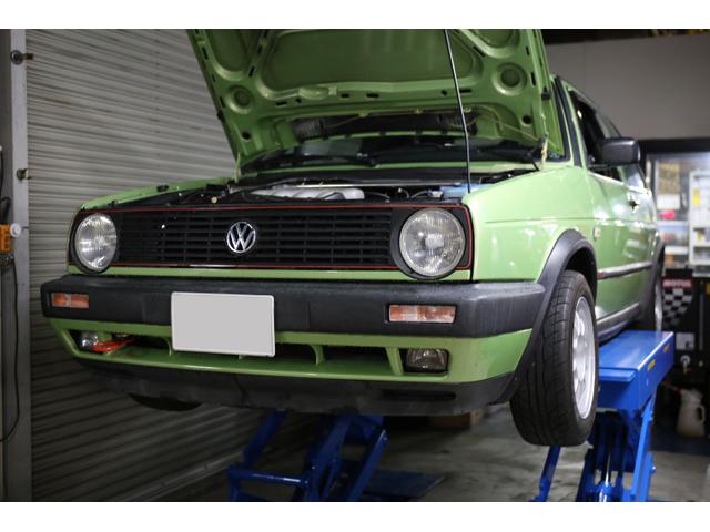 ゴルフ2GTI　エアコン修理　エバポレーター交換　ホイール塗装          フォルクスワーゲンの車検は名古屋の”VW専門店”スズキワークスへ！