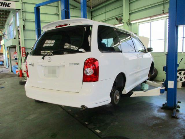 マツダ　MPV　車検整備　岡崎市からご来店のお客様