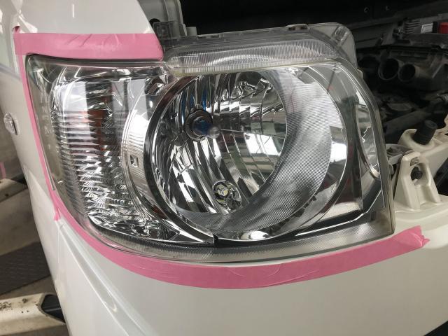 ホンダ　N-BOX　車検整備　岡崎市からご来店のお客様　ヘッドライトクリーニング　軽自動車　岡崎市　蒲郡市　安城市　幸田町　豊田市　西尾市