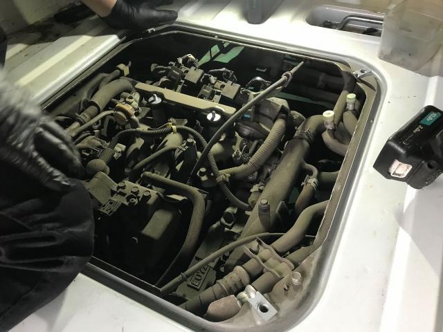 ホンダ　アクティトラック　車検整備　岡崎市からご来店のお客様　エンジンオイル漏れ修理　軽自動車　幸田町　岡崎市　蒲郡市　安城市　豊田市　西尾市