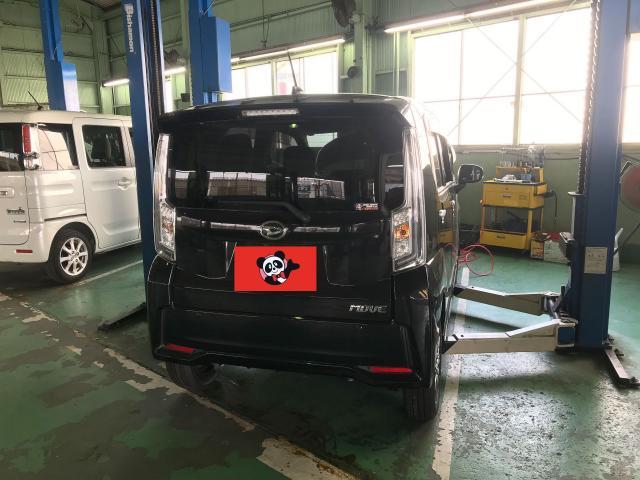 ダイハツ　ムーヴ　車検整備　岡崎市からご来店のお客様　タイヤ交換　軽自動車　岡崎市　豊田市　蒲郡市　安城市　幸田町　西尾市

