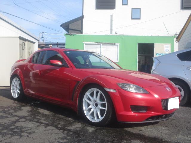 Ｉ様ＲＸ－８バッテリー上がりで入庫です。