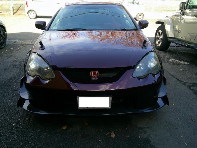 Ｋ様ＤＣ５インテグラタイプＲ、ヘッドライトのクリア塗装をご依頼頂きました。