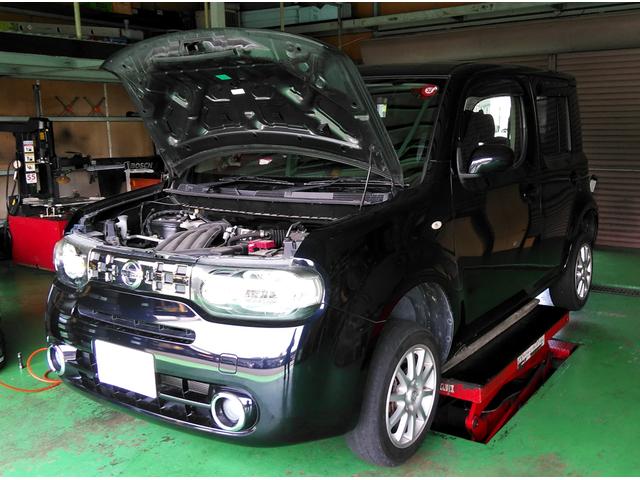 日産　キューブ　お持ち込み　タイヤ交換　１６インチ　オイル交換　岐阜県　岐阜市　アップルクラブ　クラブオート