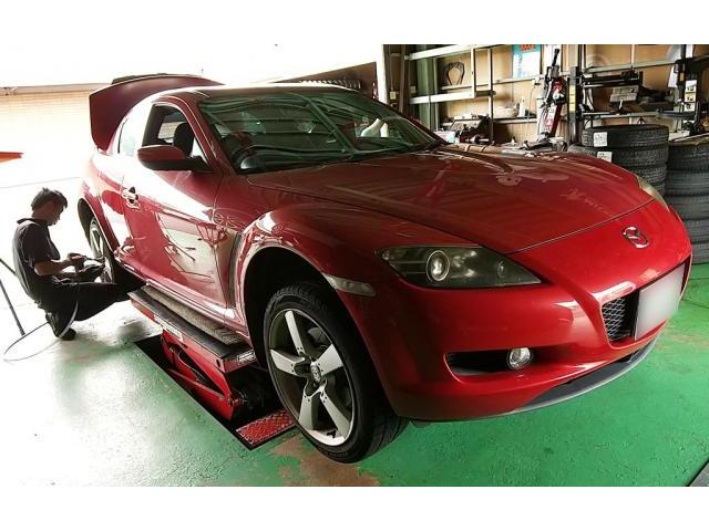 ＭＡＺＤＡ　マツダ　RX-8　タイヤ交換　脱着　岐阜県　岐阜市　クラブオート　アップルクラブ　車カスタムチャンネル