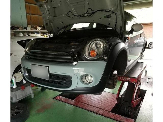 BMW MINI　ミニ　MINICOOPER　ミニクーパー　ブレーキPAD交換　ローター交換　岐阜県　岐阜市　クラブオート　日野南　タイヤショップ　アップルクラブ　車カスタマイズチャンネル