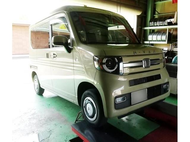 HONDA　ホンダ　N-VAN　エヌバン　タイヤ交換　岐阜県　岐阜市　クラブオート　日野南　タイヤショップ　アップルクラブ　車カスタマイズチャンネル