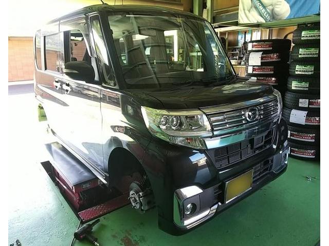 DAIHATSU　ダイハツ　TANTO　タント　タイヤ交換　岐阜県　岐阜市　クラブオート　日野南　タイヤショップ　アップルクラブ　車カスタマイズチャンネル