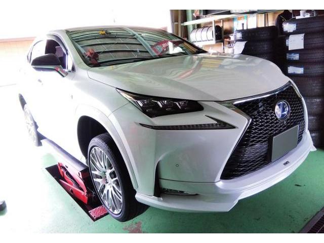 LEXUS　レクサス　NX　エヌエックス　タイヤ交換　岐阜県　岐阜市　日野南　タイヤショップ　アップルクラブ　車カスタマイズチャンネル