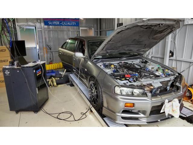 Ｒ３４スカイラインＲＢ２６エンジンプチメンテナンス＆ＬＩＮＫＧ4Ｘプラグイン新規取り付けシャーシダイナモ現車セッティング名古屋市西区