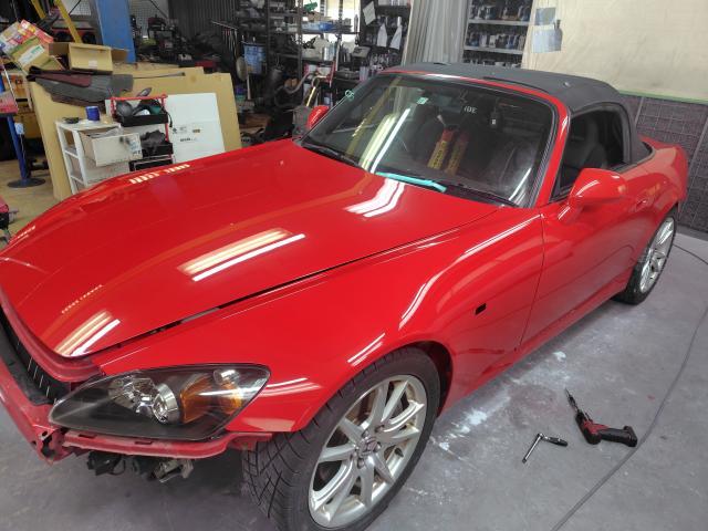 ホンダ　Ｓ２０００　車検取得　同色全塗装　オイル一式あれこれ作業　名古屋市西区