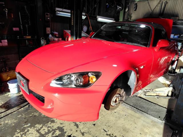 ホンダ　Ｓ２０００　車検取得　同色全塗装　オイル一式あれこれ作業　名古屋市西区
