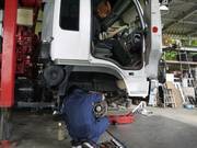 大型トラックの整備にも自信アリ！