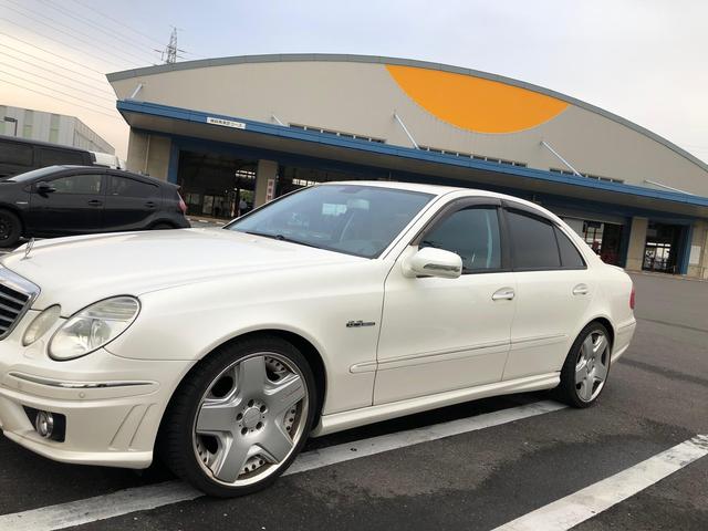 愛知県　春日井市　メルセデス・ベンツ　E350　車検　オイル漏れ
