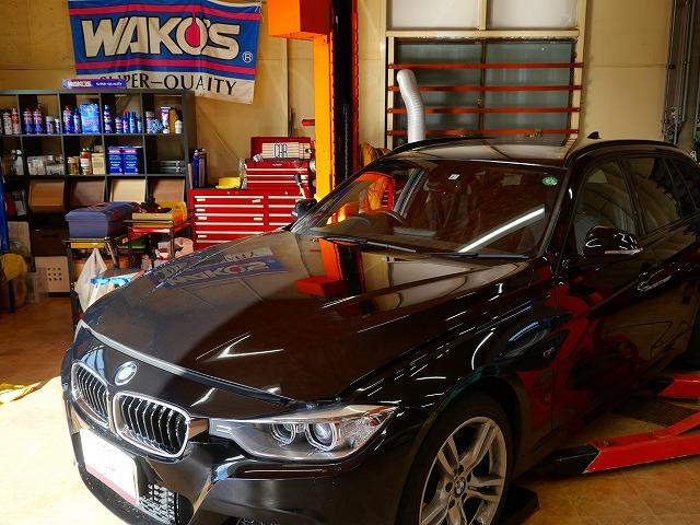 北区よりBMW３シリーズF31F30BMW320ｄ　ディーゼル　ＷＡＫＯＳ　オイル交換フィルター交換　警告　リセット　名古屋市天白区輸入車整備修理販売買取　昭和区東郷町豊田市三好市日進市尾張旭市瀬戸市守山区緑区千種区東区中区瑞穂区熱田区中川