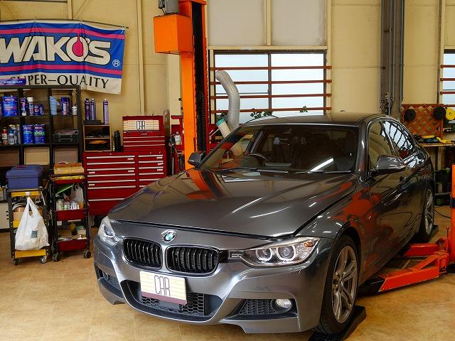 豊田市　F30　BMW　320　３シリーズ　ワコーズ　安い　いいオイル　外車輸入車　整備修理名古屋市天白区名東守山緑東郷町日進豊田昭和北あま市甚目寺春日井市尾張旭市中区北西東南瑞穂熱田港中川中村長久手豊川豊明刈谷知多東海