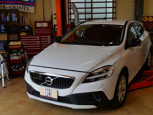 豊田市　ボルボ　V40　クロスカントリー　D4　ディーゼル車　ロングライフ　エンジンオイル交換　フィルター交換　名古屋市天白区　外車輸入車　安い　整備修理　ワコーズ　ディーラー認証規格　