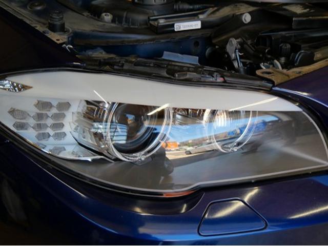 緑区　F10　BMW　F10　528i ヘッドライト　結露　水　水滴　曇り　くもり　対策　修理　車　レンズ　ライト 　無料代車　名古屋市天白区　外車　輸入車　整備　修理　メンテナンス