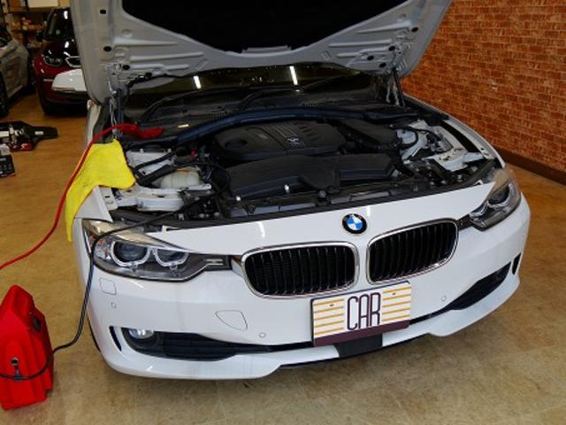 愛知県 F31 320d 愛西市 BMW 3シリーズ 電装系修理 持ち込み バッテリー交換 テスター登録 リセット バッテリー交換 AGMバッテリー 名古屋市 天白区 外車 輸入車 メンテナンス