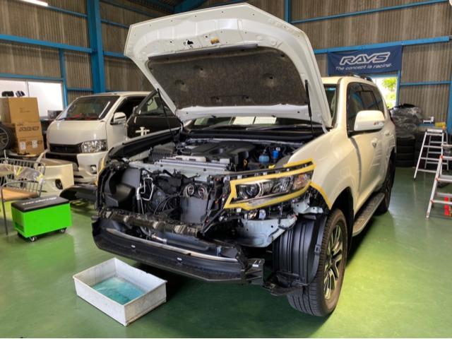 トヨタ ランドクルーザープラド エアロ取付け TRD トヨタ ランドクルーザープラド エアロ取付け TRD