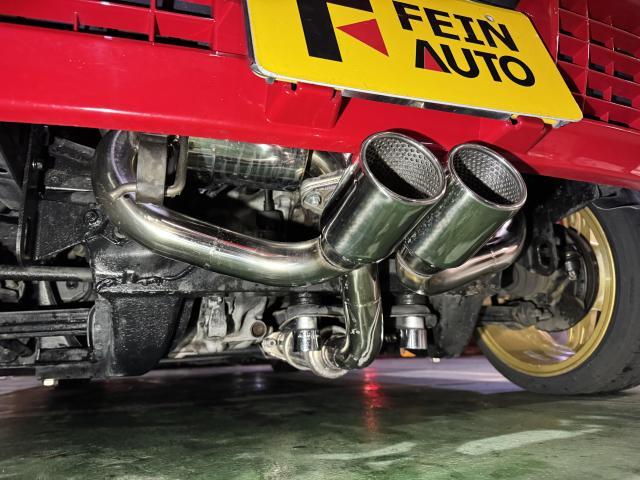 マツダ　オートザムＡＺ－１　カスタム　マフラー交換　マフラー取付　冷却系修理　サーモスタット交換　ファンスイッチ交換　水温センサ交換　冷却水リザーブタンク交換　