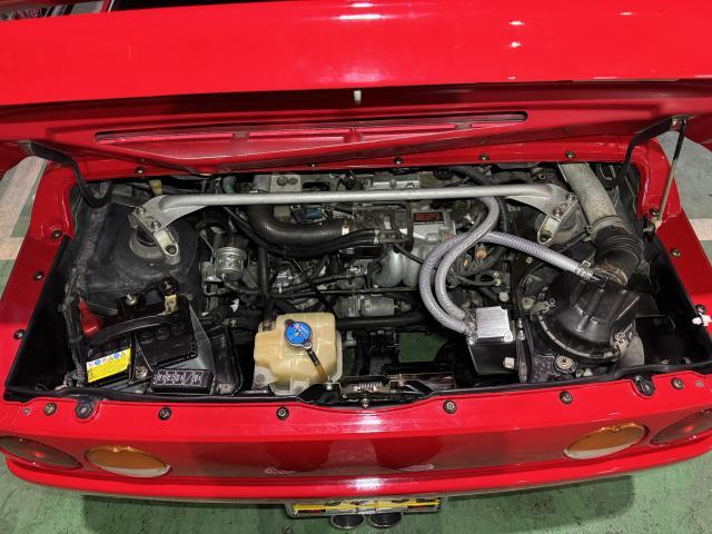 マツダ　オートザムＡＺ－１　カスタム　マフラー交換　マフラー取付　冷却系修理　サーモスタット交換　ファンスイッチ交換　水温センサ交換　冷却水リザーブタンク交換　