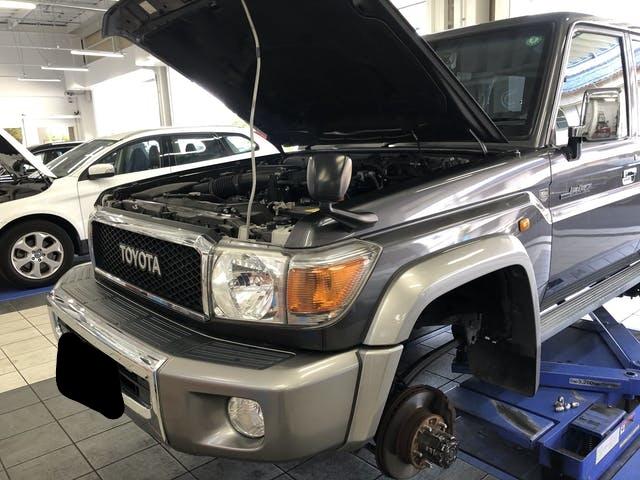 プラド　車検　愛西市からお越しのK様