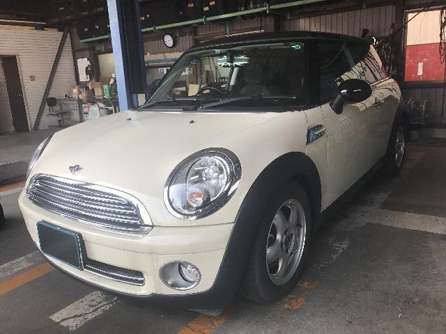 MINIクーパーの車検 大垣市のT様、ご入庫いただきました