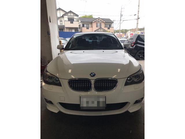 BMW E60 525 ヘッドライト磨き