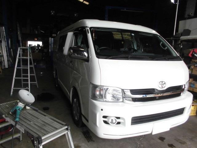キャンピングカー！！トヨタ　ハイエースベース！！アムクラフト　コンパス！！車検整備！！