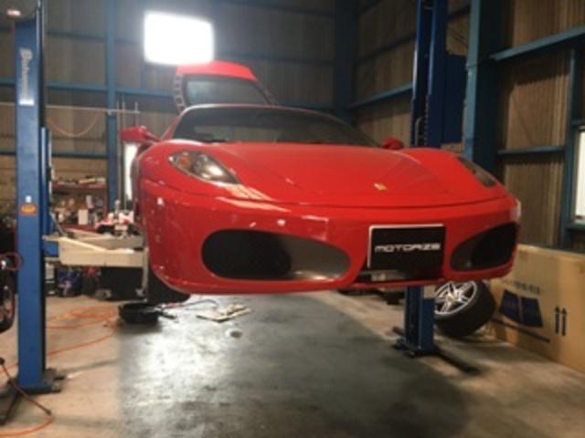 フェラーリ　Ｆ430｜　オイル漏れ修理　｜岐阜　岐阜市　岐南　各務原　関　愛知　名古屋　滋賀　彦根　三重　鈴鹿　富山　石川県　金沢市　京都　大阪 修理　点検　車検　エア抜き　Ferrari　専用テスター　交換　消耗品不具合ミッションオイル　