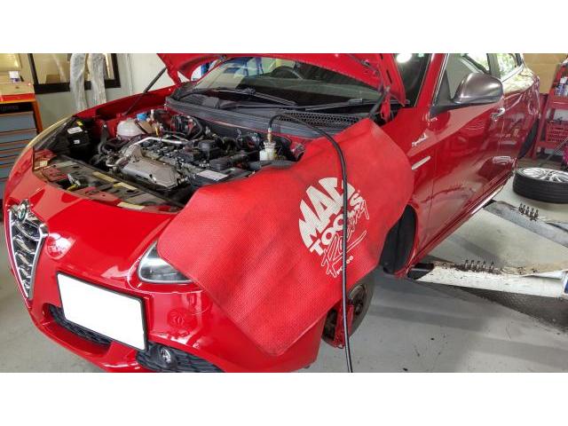 アルファロメオ　ジュリエッタ　車検整備①｜岐阜・岐南・関・愛知・名古屋・三重・静岡・石川・奈良・京都・滋賀・大阪