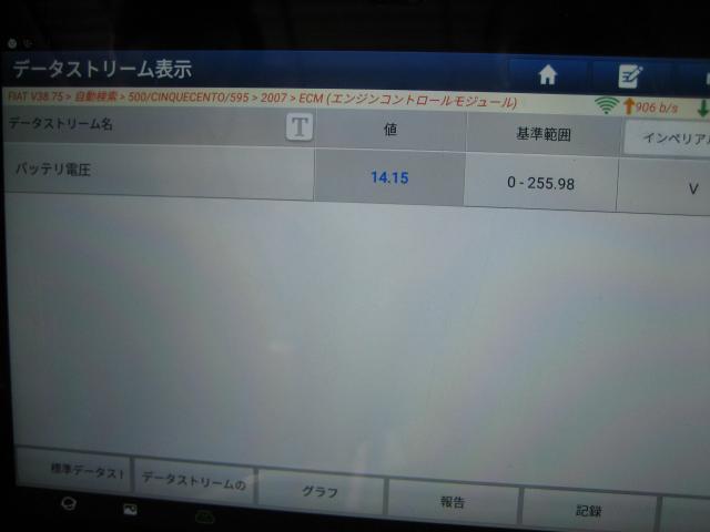 フィアット500C　ハンドルが重い／警告灯点灯　 修理記録 | 岐阜　岐南　各務原　関　愛知　名古屋　滋賀 彦根 三重 鈴鹿 富山 石川 金沢 京都 大阪 修理 整備