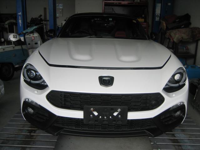 アバルト124スパイダー　納車点検・12か月点検・各種メンテナンス｜岐阜　岐南　各務原　関　愛知　名古屋　滋賀 彦根 三重 鈴鹿 富山 石川 金沢 京都 大阪 修理 整備