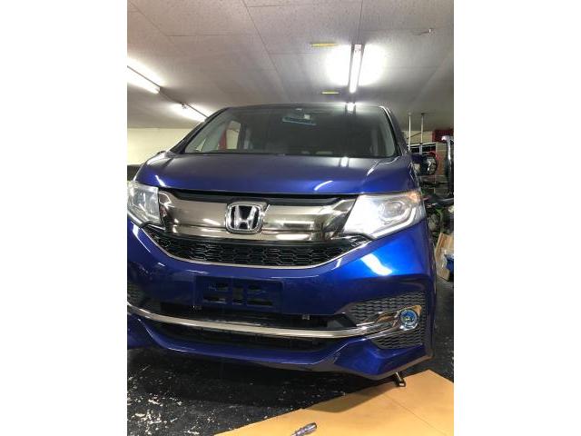 ホンダ　ステップワゴン　フロントバンパー鈑金塗装修理
