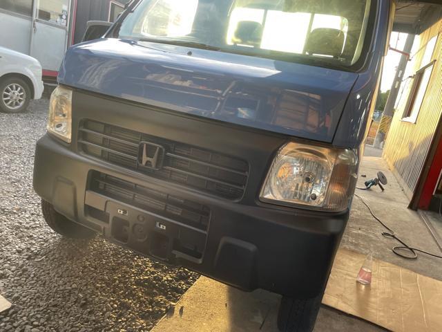 ホンダ　アクティトラック　復活　整備　バンパー塗装　燃料ポンプ交換