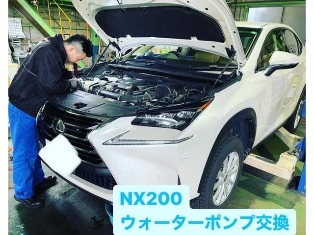 三重桑名で車修理車検なら日進モータースへ～レクサスNX200　ウォーターポンプ取替　～　四日市　鈴鹿市　いなべ市　東員町　蟹江　弥冨　朝日　木曽崎　オイル交換　タイヤ交換　