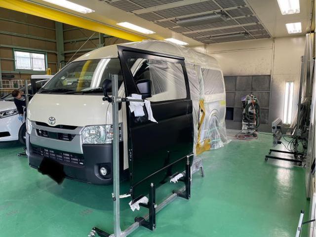 三重桑名四日市で車修理車検なら日進モータースへ～ハイエース鈑金塗装　板金修理　キズ修理　スライドドア修理　ドア交換　～　レジアスエース　四日市市　鈴鹿市　海津市　いなべ市　東員町　朝日町　木曽崎町　
