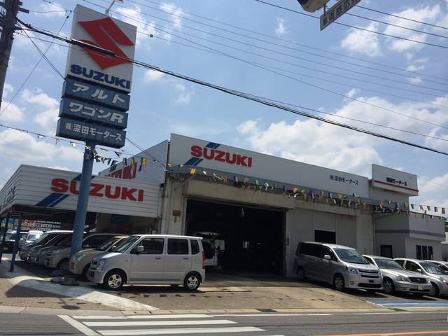 当店外観です！岡崎市でお車が気になる方お気軽にお問合せください！