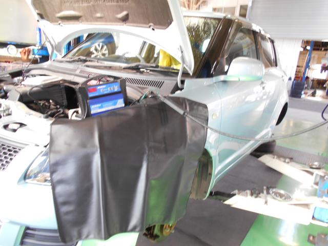岡崎市　車検　スイフト　深田モータース　無料代車　安心整備