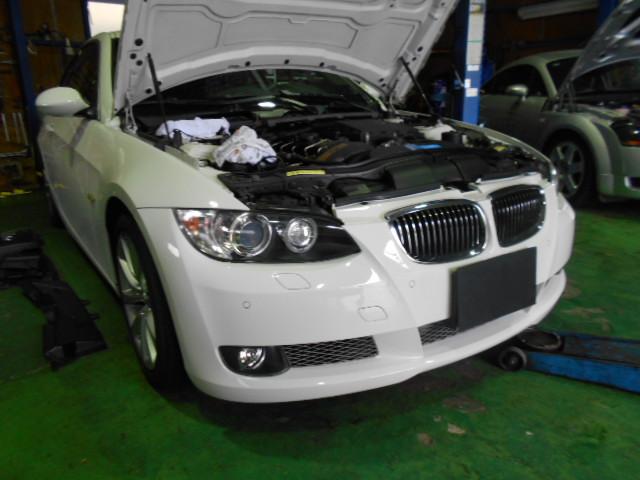 BMW 335i E92　エンジン不調　チェックエンジン　愛知県　小牧市　輸入車の修理はワイエスオートサービス