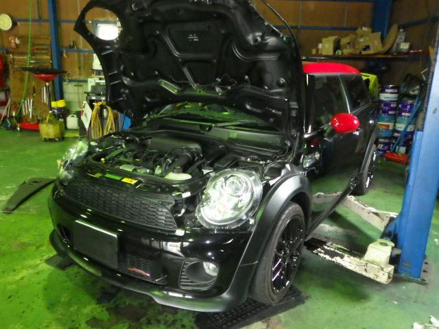 BMW  ミニクーパーＳ　R56　JCW　ジョンクーパーワークス　エンジン不調　エンジン単発　チェックエンジンランプ　警告灯　愛知県　小牧市　外車の修理はワイエスオートサービス