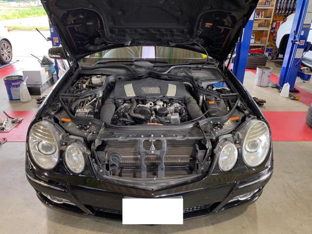 Mercedes-Benz W211 E350AV-S　／　冷却系修理！　三重　津　松阪　多気　伊勢