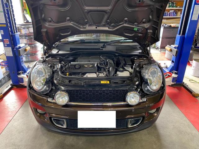 ミニクーパー MINI R55 Clubman CooperS　／　オイル漏れ修理　三重　津　松阪　多気　伊勢