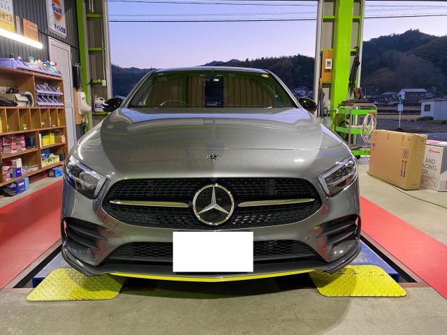 Mercedes-Benz W177 A180 Edition1　／　低ダストブレーキパッド取替　三重　津　松阪　多気　伊勢