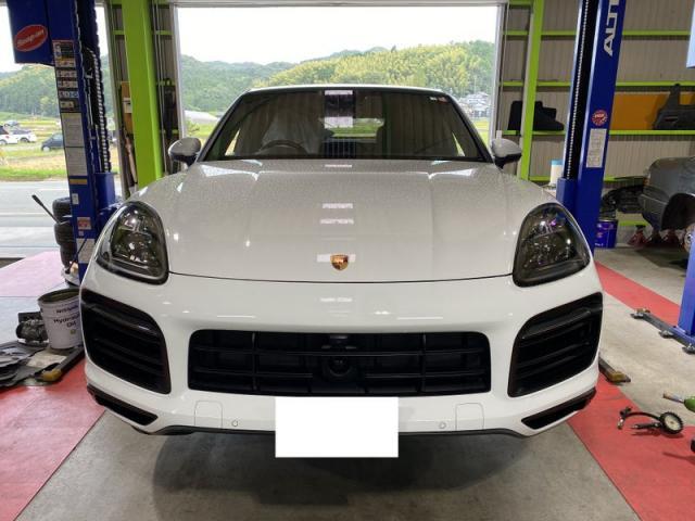 PORSCHE Cayenne Coupe 9YB　／　ハンドルが取られる？　ポルシェ修理　三重　津　松阪　多気　伊勢