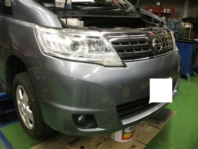 日産　セレナ　ラジエター交換